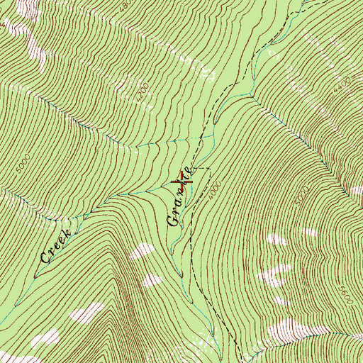 Topographic Map of Contact Creek, MT