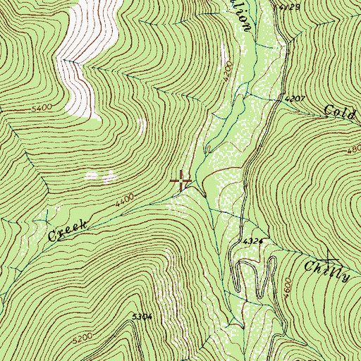Topographic Map of Control Creek, MT