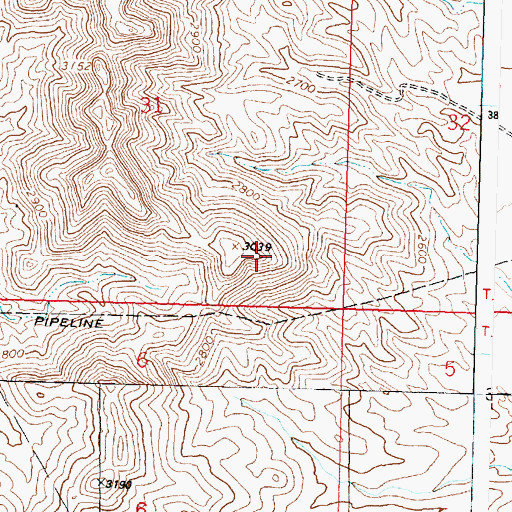 Topographic Map of McCracken Mountains, AZ