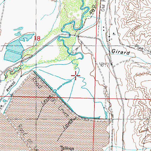 Topographic Map of Cook Creek, MT
