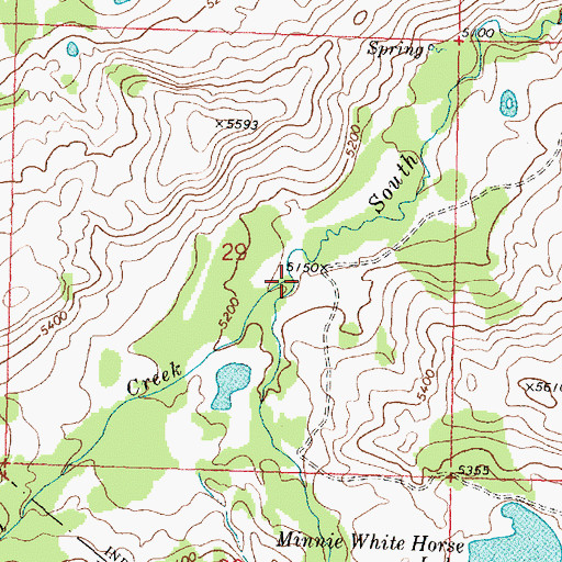 Topographic Map of Coon Creek, MT