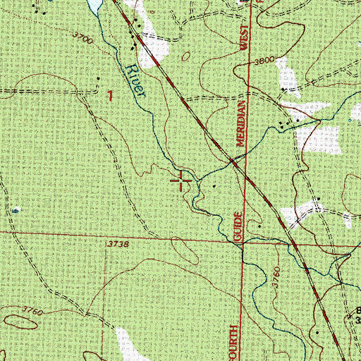 Topographic Map of Cooney Creek, MT