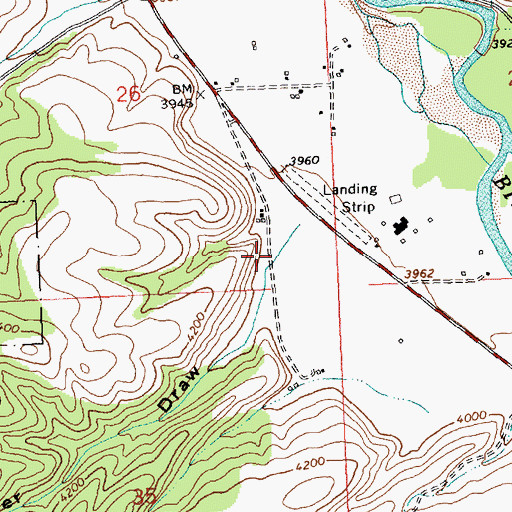 Topographic Map of Cooper Draw, MT