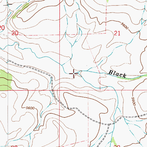 Topographic Map of Copper Creek, MT