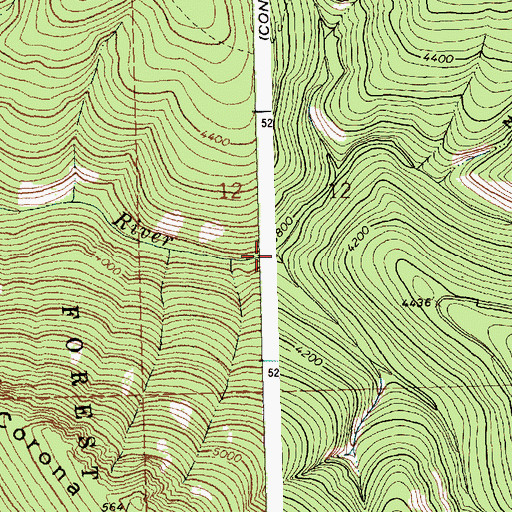 Topographic Map of Corona Creek, MT