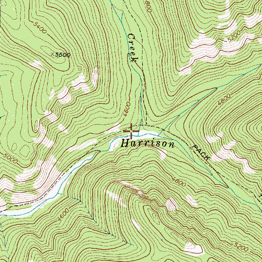 Topographic Map of Corporal Creek, MT
