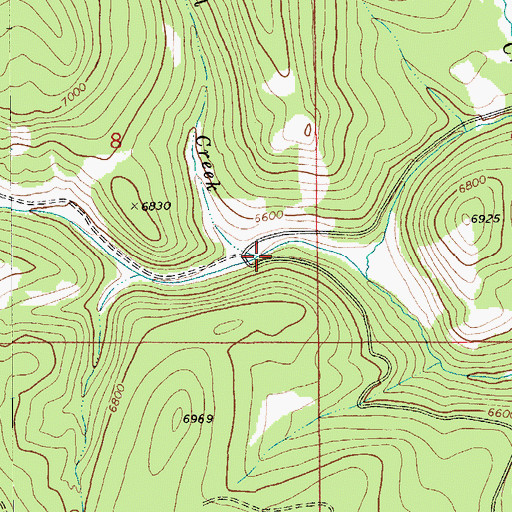 Topographic Map of Corral Creek, MT