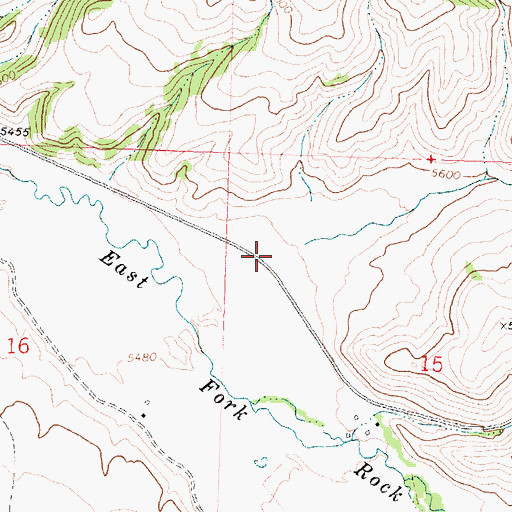 Topographic Map of Corral Gulch, MT