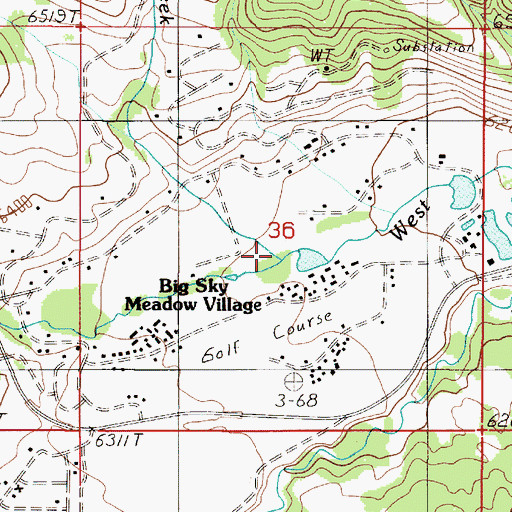 Topographic Map of Crail Creek, MT