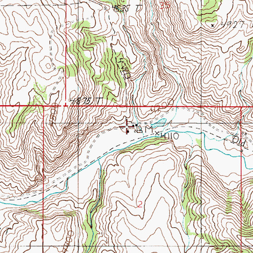 Topographic Map of Crane School (historical), MT