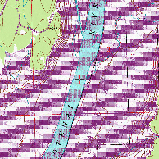 Topographic Map of Cripple Horse Creek, MT