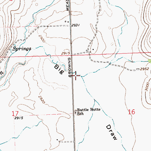 Topographic Map of Cromwell Creek, MT