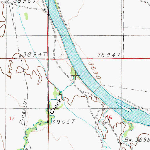 Topographic Map of Crow Creek, MT