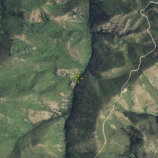 Aerial/Satellite Image of Crow Mine, MT