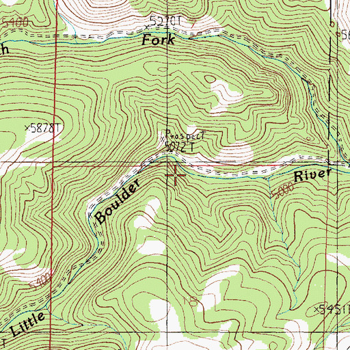 Topographic Map of Crowley Mine, MT
