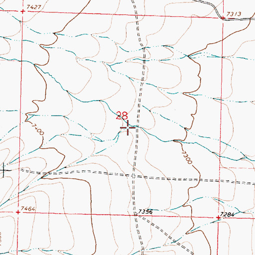 Topographic Map of Crystal Creek, MT