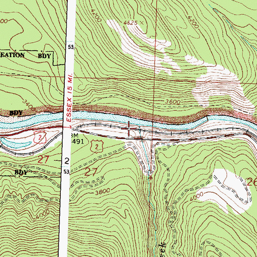 Topographic Map of Crystal Creek, MT