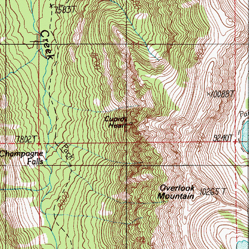 Topographic Map of Cupids Heart, MT