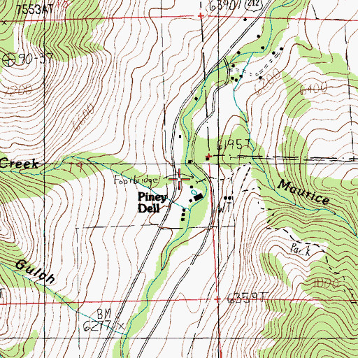 Topographic Map of Cyclone Creek, MT
