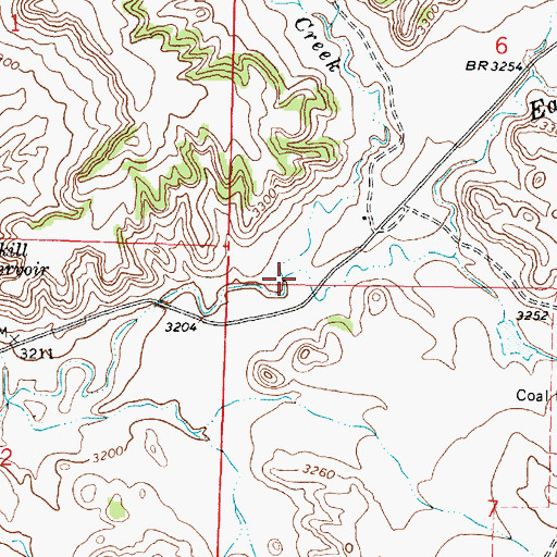 Topographic Map of Daily Creek, MT