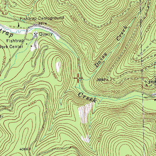 Topographic Map of Daisy Creek, MT