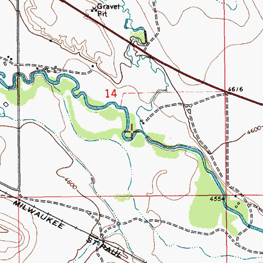 Topographic Map of Daisy Dean Creek, MT