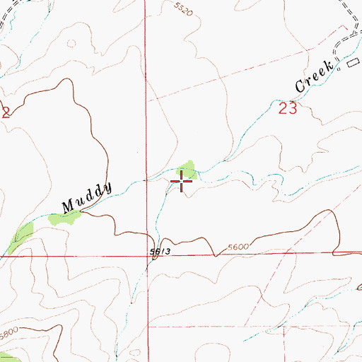 Topographic Map of Dale Creek, MT