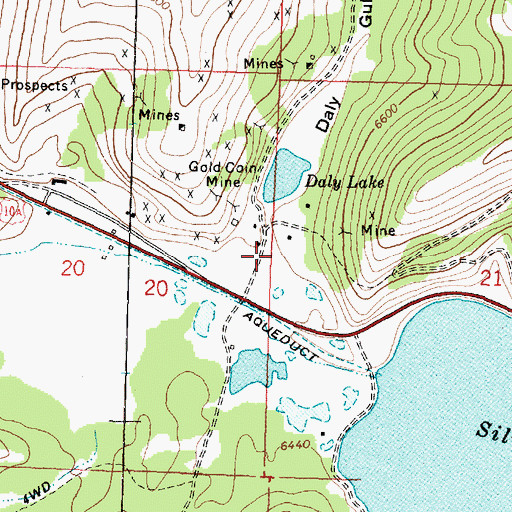 Topographic Map of Daly Gulch, MT