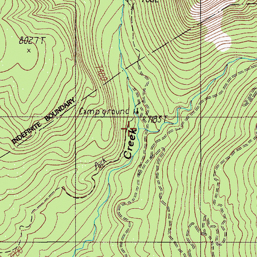 Topographic Map of Darroch Creek, MT