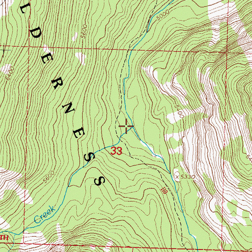 Topographic Map of Dart Creek, MT