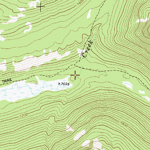 Topographic Map of David Creek, MT