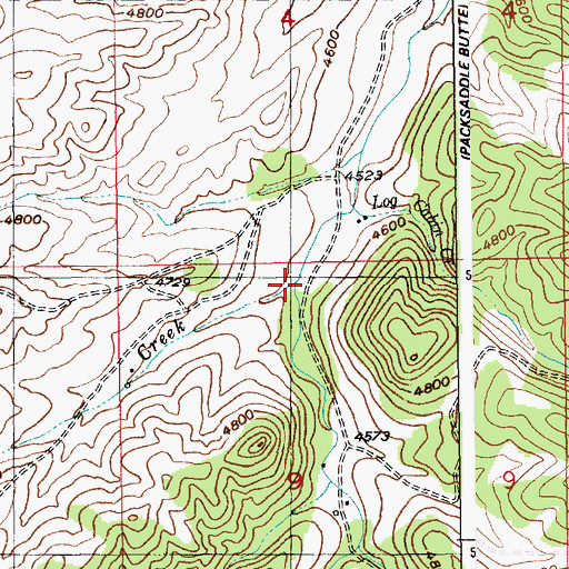 Topographic Map of Davis Creek, MT