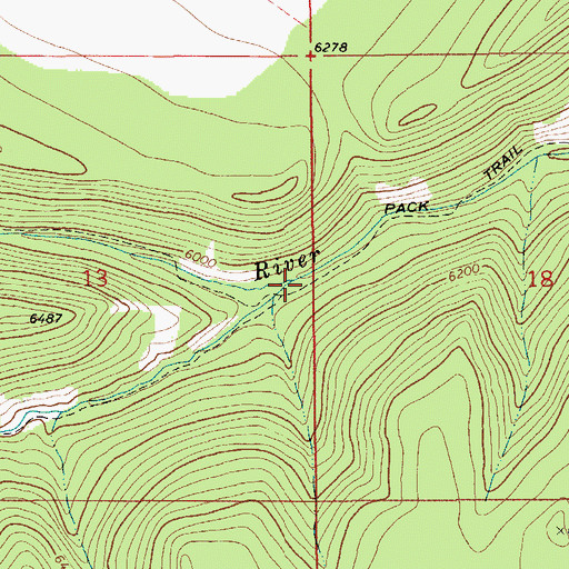 Topographic Map of Deadhorse Creek, MT