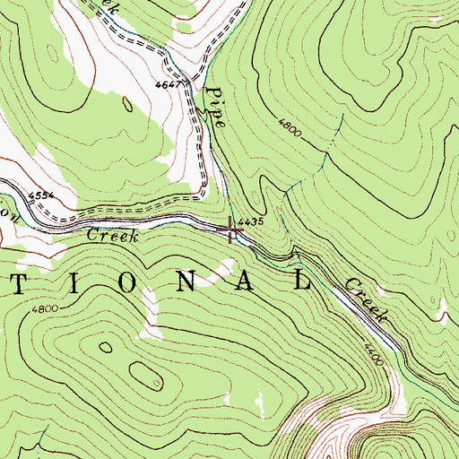 Topographic Map of Deception Creek, MT
