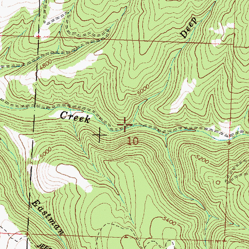 Topographic Map of Deep Creek, MT