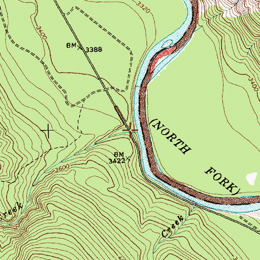 Topographic Map of Deep Creek, MT