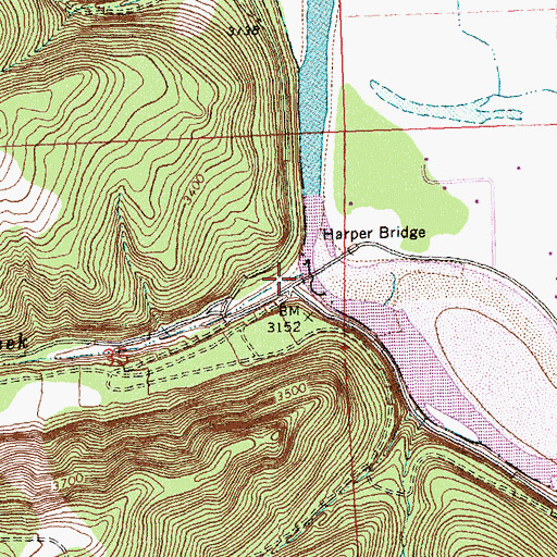 Topographic Map of Deep Creek, MT