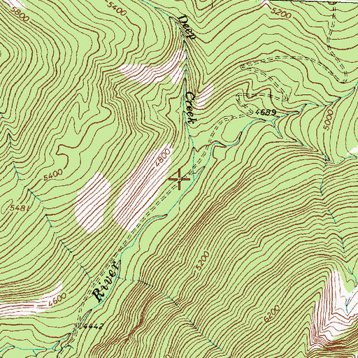 Topographic Map of Deep Creek, MT