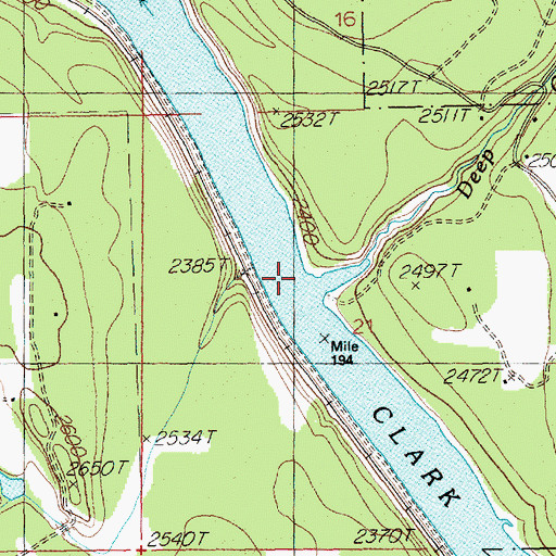 Topographic Map of Deep Creek, MT