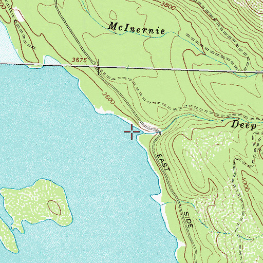 Topographic Map of Deep Creek, MT