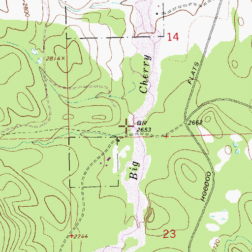 Topographic Map of Deep Creek, MT