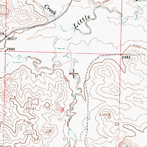 Topographic Map of Deer Coulee, MT