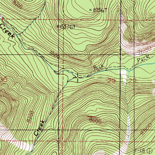 Topographic Map of Deer Creek, MT