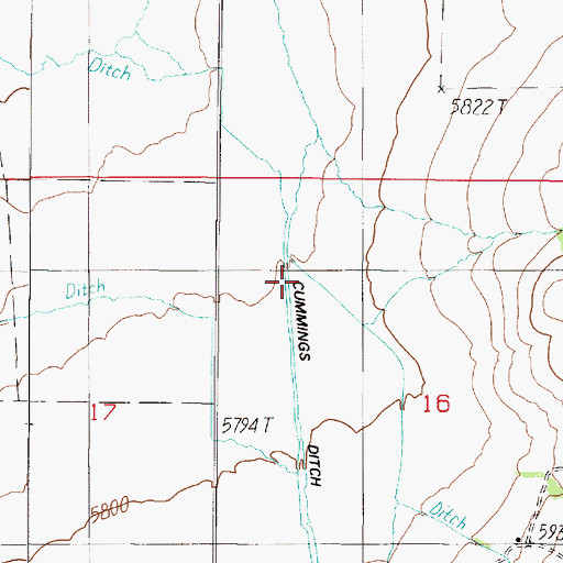 Topographic Map of Deer Creek, MT