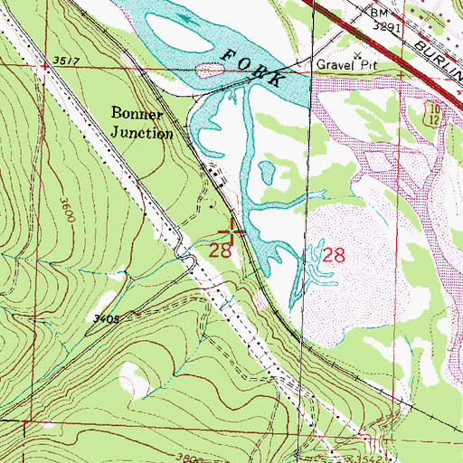 Topographic Map of Deer Creek, MT