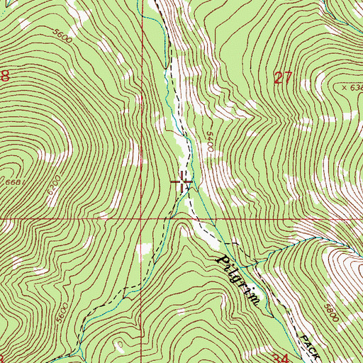 Topographic Map of Deer Creek, MT