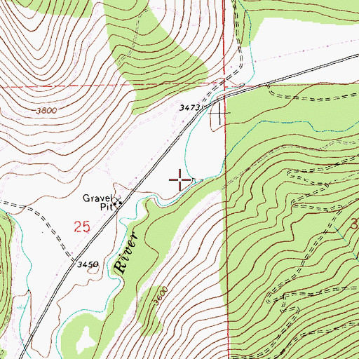 Topographic Map of Deer Creek, MT