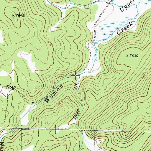 Topographic Map of Deer Creek, MT