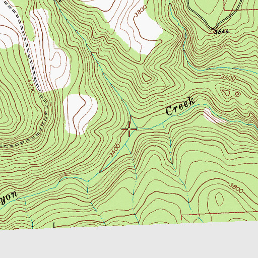 Topographic Map of Depuy Creek, MT