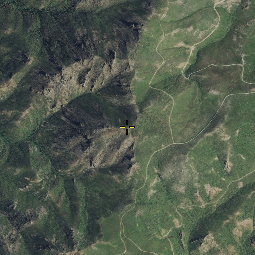 Aerial/Satellite Image of Derby Mountain, MT